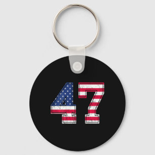 Porte-clés Chemise 47 Anniversaire Drapeau Usa Maillot Équipe