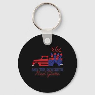 Porte-clés Chemise 4 juillet drapeau États-Unis Indépendance