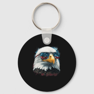 Porte-clés Chemise Aigle Américain Drapeau Usa 4 Juillet Eag