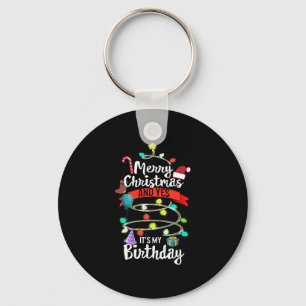 Porte-clés Chemise d'anniversaire de Noël, Joyeux Noël et oui