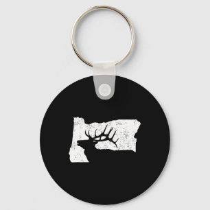 Porte-clés Chemise de chasse au wapiti de l'Oregon - Forme de