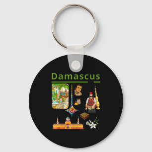 Porte-clés Chemise de design Damas Syrie Patrimoine Vieille V
