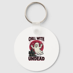 Porte-clés Chemise de fantôme d'Halloween Design Zombie Haunt