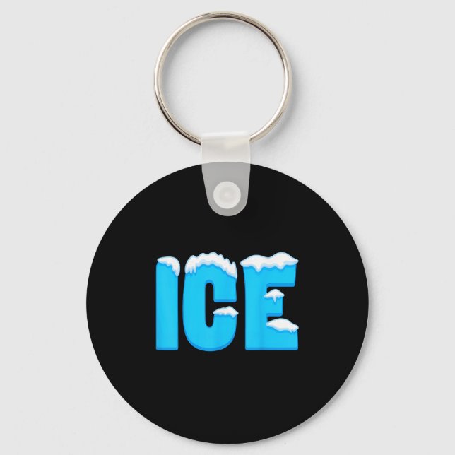 Porte-clés Chemise De Glace Enfants Adultes Hommes Femmes Feu (Recto)