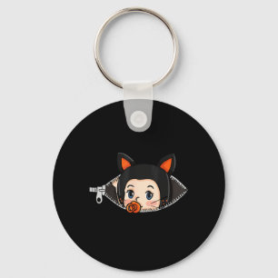 Porte-clés Chemise de grossesse Halloween - Bébé oreilles de