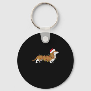 Porte-clés Chemise de Noël de Noël de Corgi Light Essential