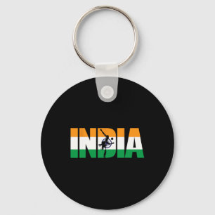 Porte-clés Chemise de supporters de cricket d'Inde Maillot de