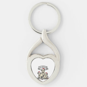 Porte-clés Chemise de vache de Noël Art de troupeau de vacanc