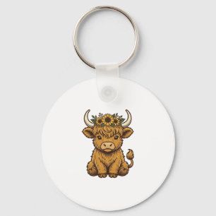 Porte-clés Chemise de vache des Highlands Art de veau de tour