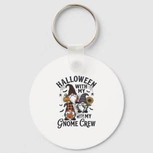 Porte-clés Chemise d'équipage de gnome Halloween Gravure Vint