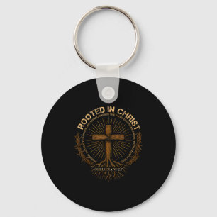 Porte-clés Chemise Enracinée En Christ, Chemise Jésus, Croix