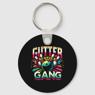 Porte-clés Chemise Gutter Gang Drôles Chemises de Bowling Gut