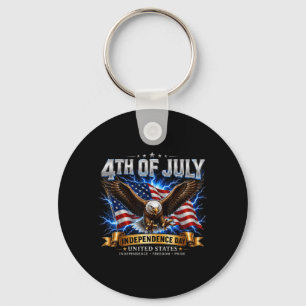 Porte-clés Chemise homme 4 juillet Hommes de la liberté patri