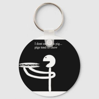 Porte-clés chemise je ne mange pas comme un cochon