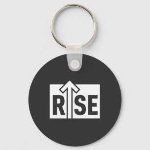Porte-clés Chemise noire propre et typographique élévatrice R
