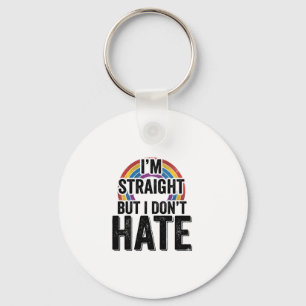 Porte-clés Chemise Straight Ally Rainbow Typography Vintage_1