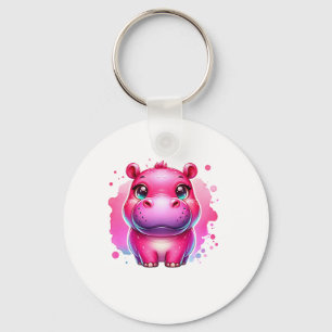 Porte-clés Chemise T-Shirt À Manches Longues Pink Moo Deng