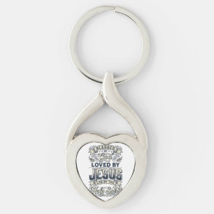 Porte-clés Chemise Vintage Esprit Saint Jésus Bénis par Dieu