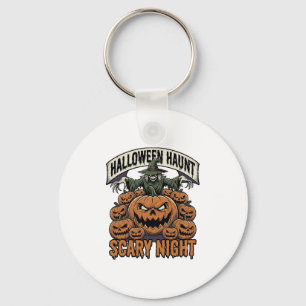 Porte-clés Chemises de gravure vintage citrouilles Halloween
