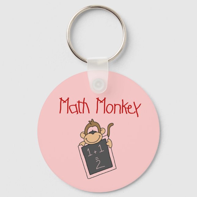 Porte-clés Chemises et cadeaux Math Monkey (Recto)