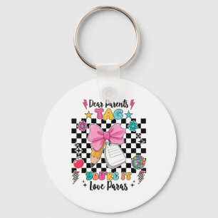 Porte-clés Chers Parents Balise You It Love Paras Dernier Jou