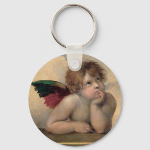 Porte-clés Cherub de Sistine Madonna par Raphael
