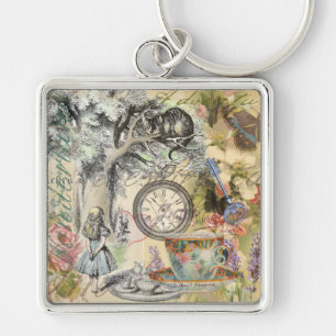 Porte-clés Cheshire Chat Alice Wonderland Classic