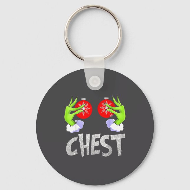 Porte-clés Chest Nuts Matching Chestnuts Christmas Snow Coupl (Recto)