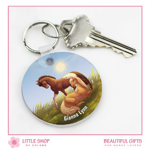 Porte-clés Cheval Appaloosa Palomino Poney Monogramme