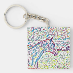 Porte-clés Cheval Couleurs De Vie, Clavier