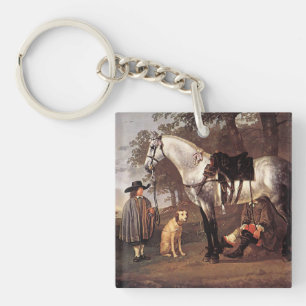 Porte-clés Cheval dans un paysage Aelbert Cuyp