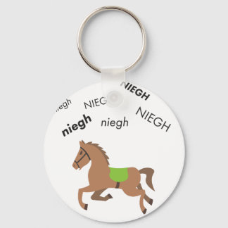 Porte-clés Cheval de Neigh mignon Emoji