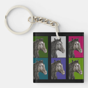 Porte-clés Cheval Main Drake Art