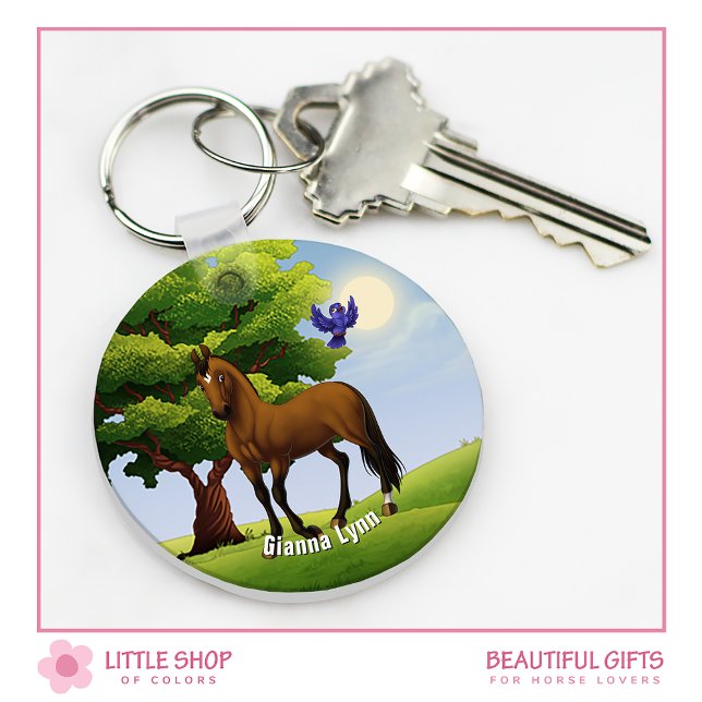 Porte-clés Cheval Thoroughbred Personnalisé (Créateur téléchargé)
