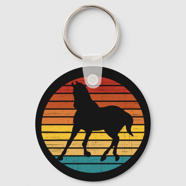 Porte-clés Cheval vintage (Recto)