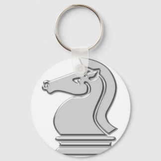 Porte-clés Chevalier Cool pièce d'échecs métalliques
