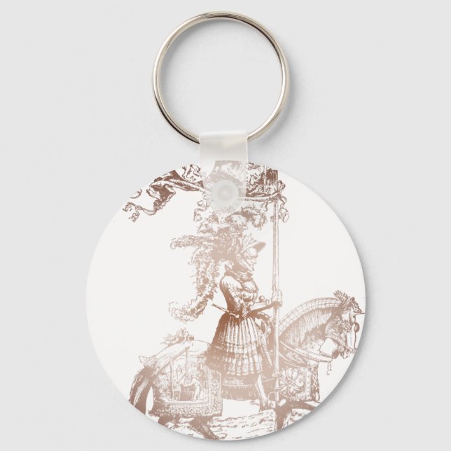 Porte-clés Chevalier en armure brillante (Recto)