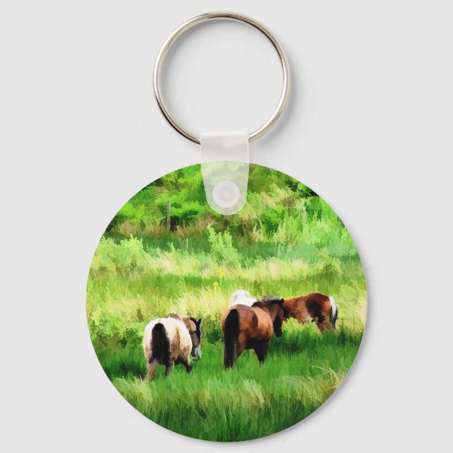 PORTE-CLÉS CHEVAUX (Recto)