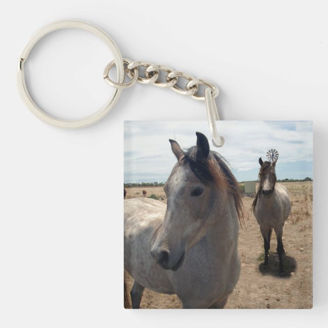 Porte-clés Chevaux Arabes, (Devant)