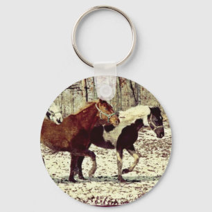 Porte-clés Chevaux d'hiver