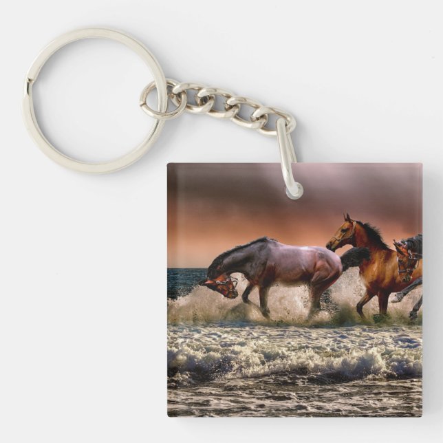Porte-clés Chevaux sauvages (Devant)