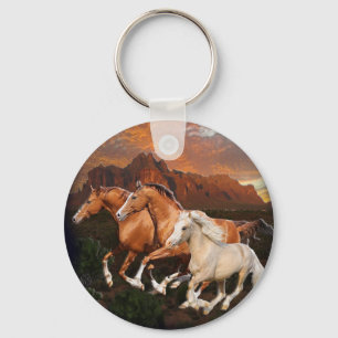 Porte-clés Chevaux sauvages d'Arizona