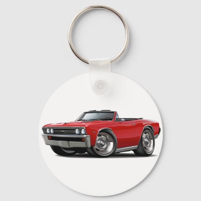 Porte-clés Chevelle Red Convertible 1967 (Recto)