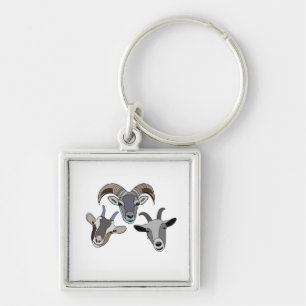 Porte-clés Chèvre animal drôle chèvre