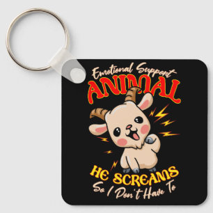 Porte-clés Chèvre hurler Soutien émotionnel Chèvre animal Pro