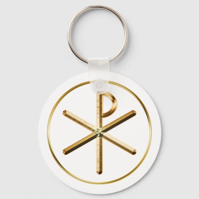 Porte-clés Chi-Rho brillant (Recto)