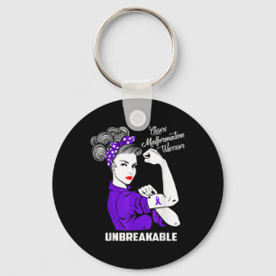 Porte-clés Chiari Malformation Guerrier Incassable Chemise Aw