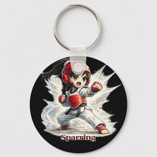 Porte-clés Chibi Dojo Sparring Breaking (Recto)