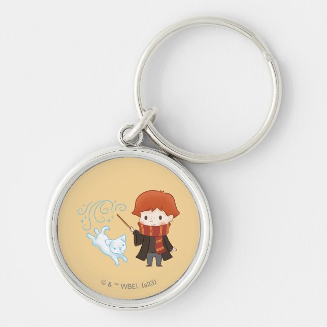 Porte-clés Chibi Ron Weasley Patronus (Devant)