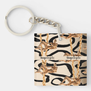 Porte-clés Chic Wild Unapologetic Luxurious Anniversaire Gift